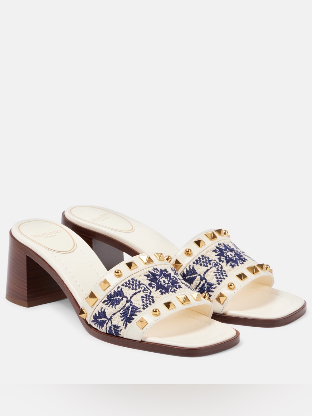 Valentino Rockstud Slide Sandal